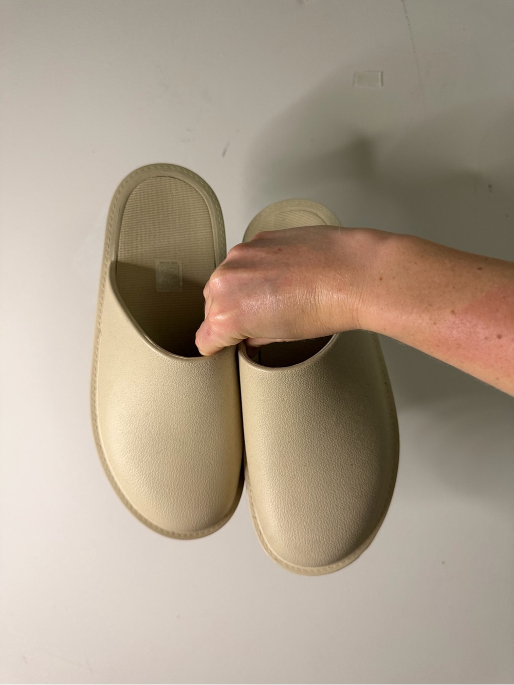 Minimalist Slip-On Clog in Beige
